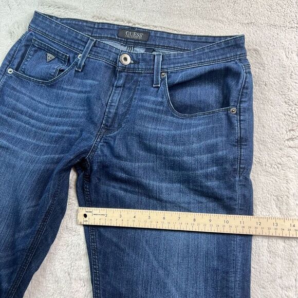 Guess Jeans Mens Size 31x34 Vermont Slim Straight Stretch Denim Measures 34x33 - Picture 5 of 12